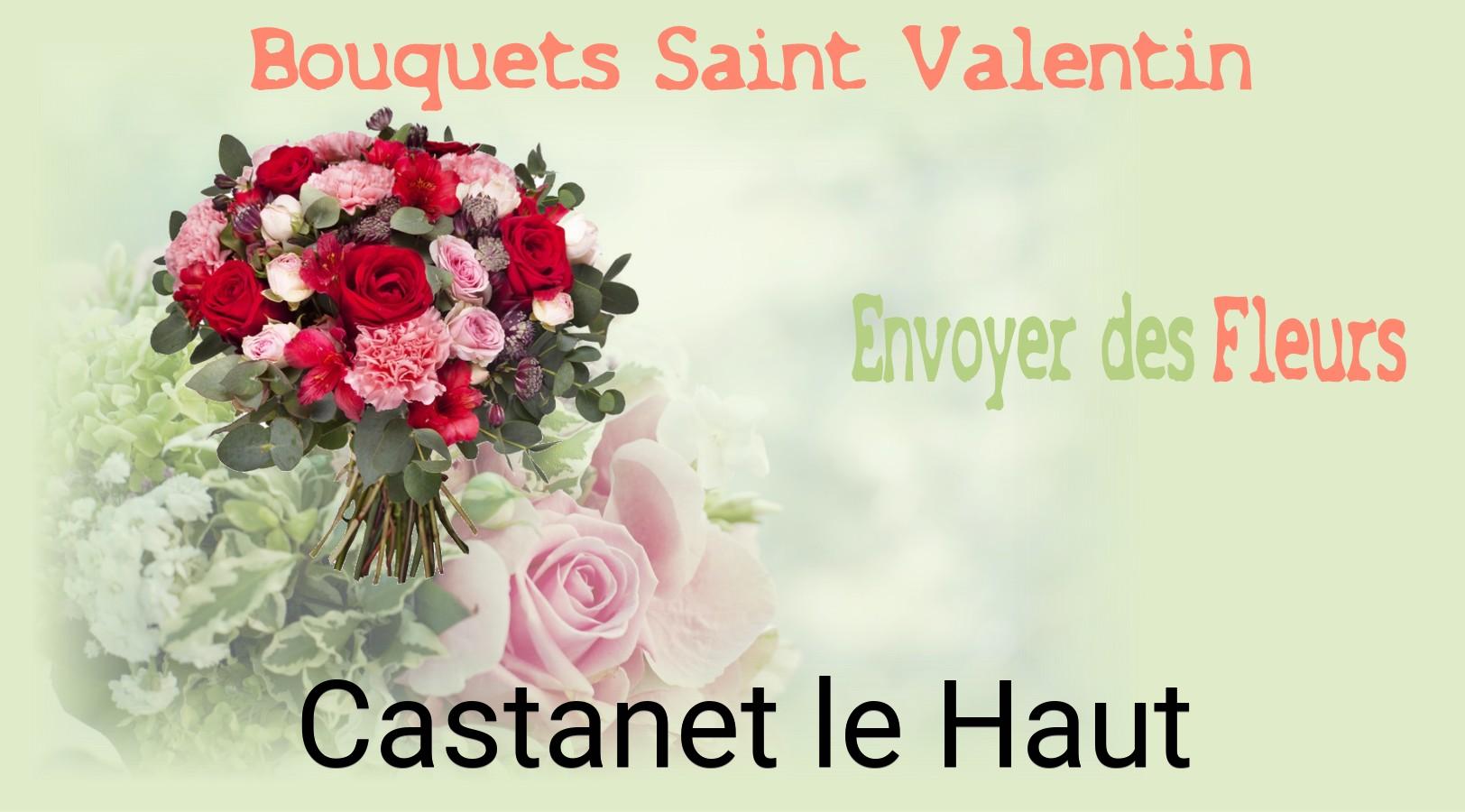 Roses de Saint-Valentin livrées à Castanet-le-Haut